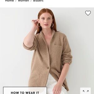 In Search of JCrew Cocoon Sweater Blazer in‎ XXS